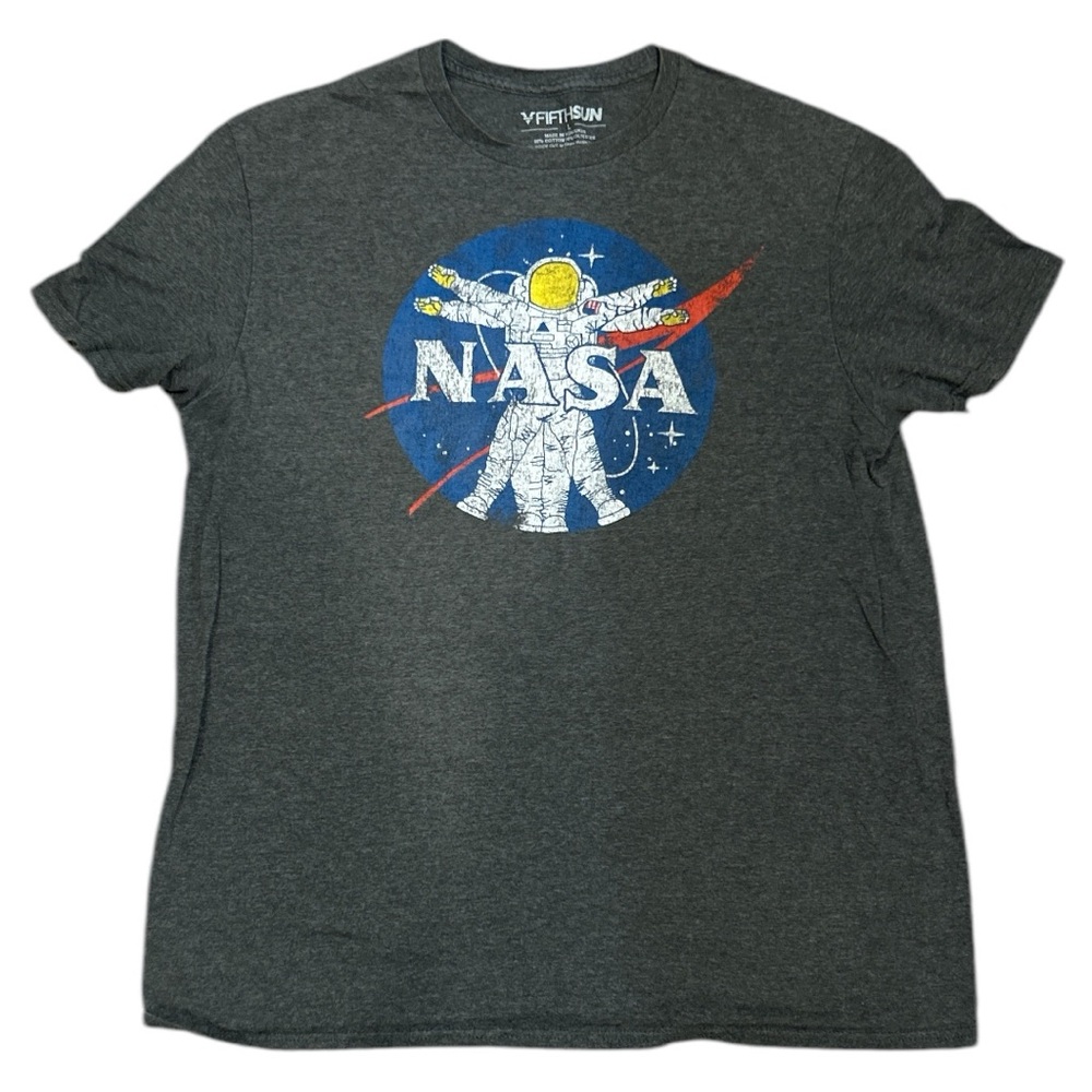 Fifth Sun NASA Gray‎ Short Sleeve Tee Shirt - Size L